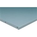 Global Industrial Workbench Top - Steel Square Edge, 12 Gauge Steel, Gray, 60 W x 30 D x 1-3/4 Thick 253CP85